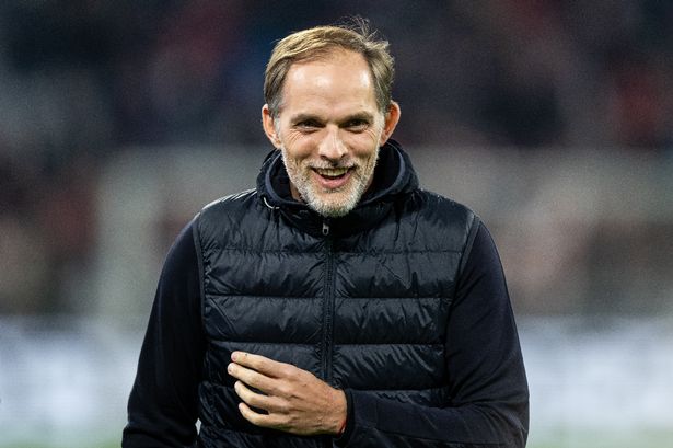 Bayern Munich Head Coach Thomas Tuchel of Munich looks on prior to a game.